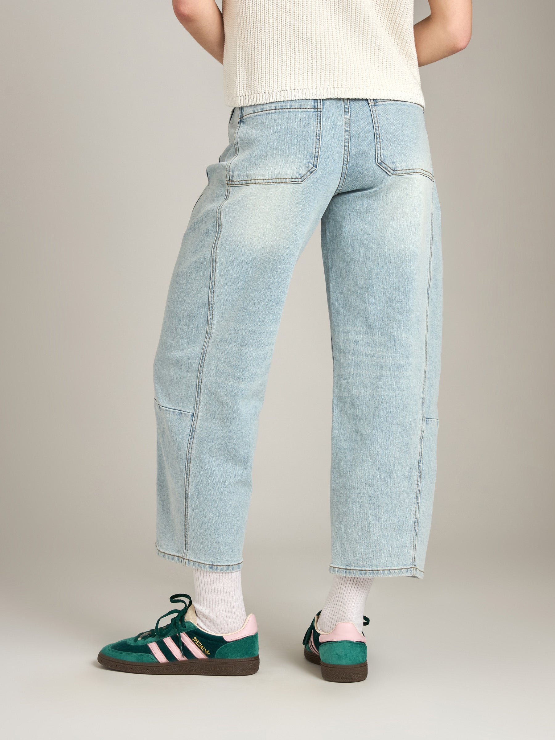 LOVEFINN-Loose Fit Denim Pants-Ice Denim