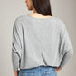 LOVEFINN-Off Shoulder Dolman Tunic-Dark Cocoa
