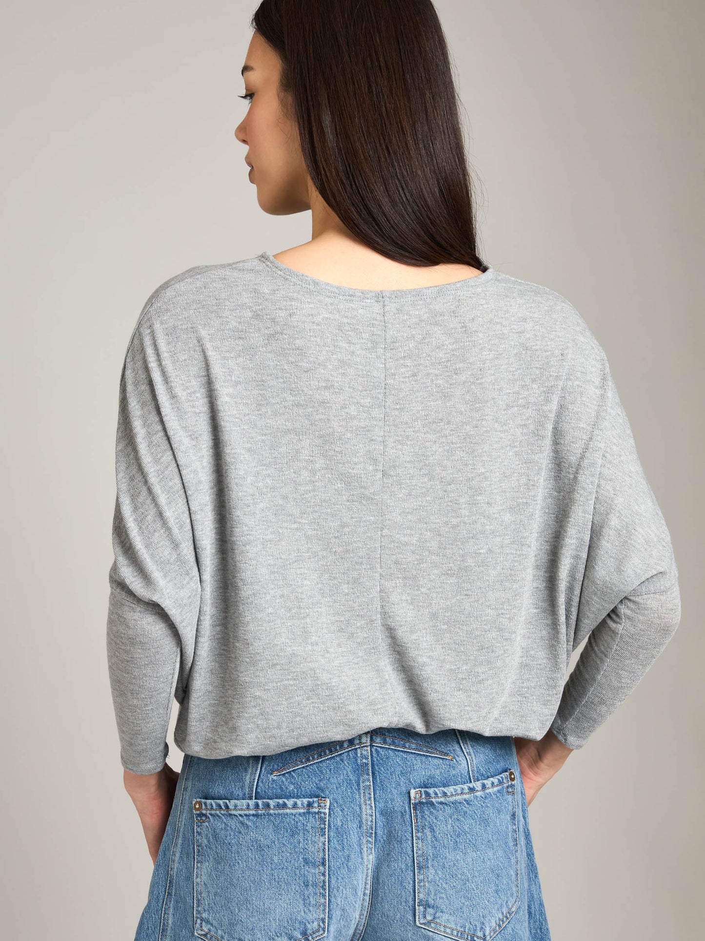 LOVEFINN-Off Shoulder Dolman Tunic-Dark Cocoa