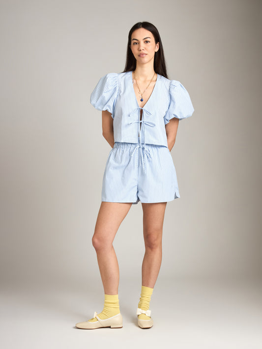 Pinstripe Shorts