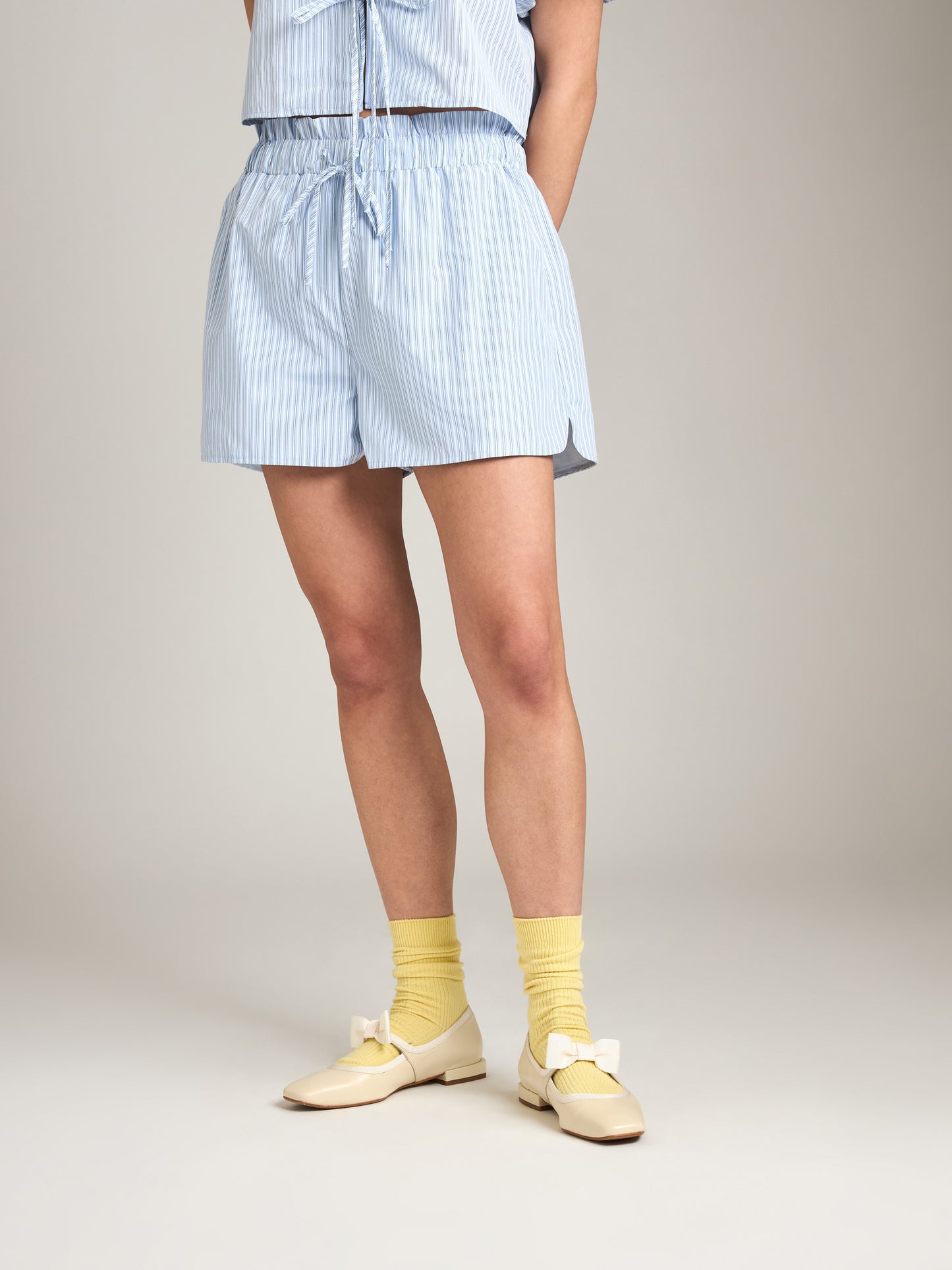 Pinstripe Shorts