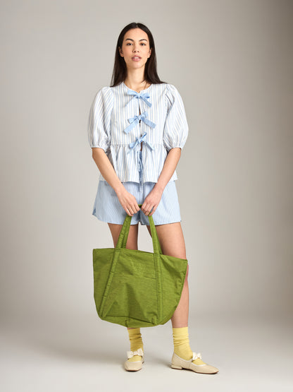 Bowtie Stripe Short Sleeve Top