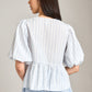 Bowtie Stripe Short Sleeve Top