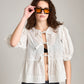 Stripe Tie Front Blouse