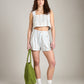LOVEFINN-Floral Crop Top-Light Blue