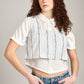 LOVEFINN-Floral Crop Top-Light Blue
