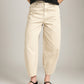 LOVEFINN-Washed Barrel Pant-Beige