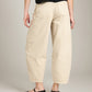 LOVEFINN-Washed Barrel Pant-Beige