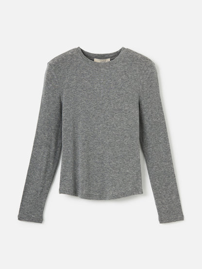 MONK & LOU - Aidan Longsleeve Top - Heather Grey