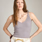 MONK & LOU-Amica Knit Tank-Red Cherry