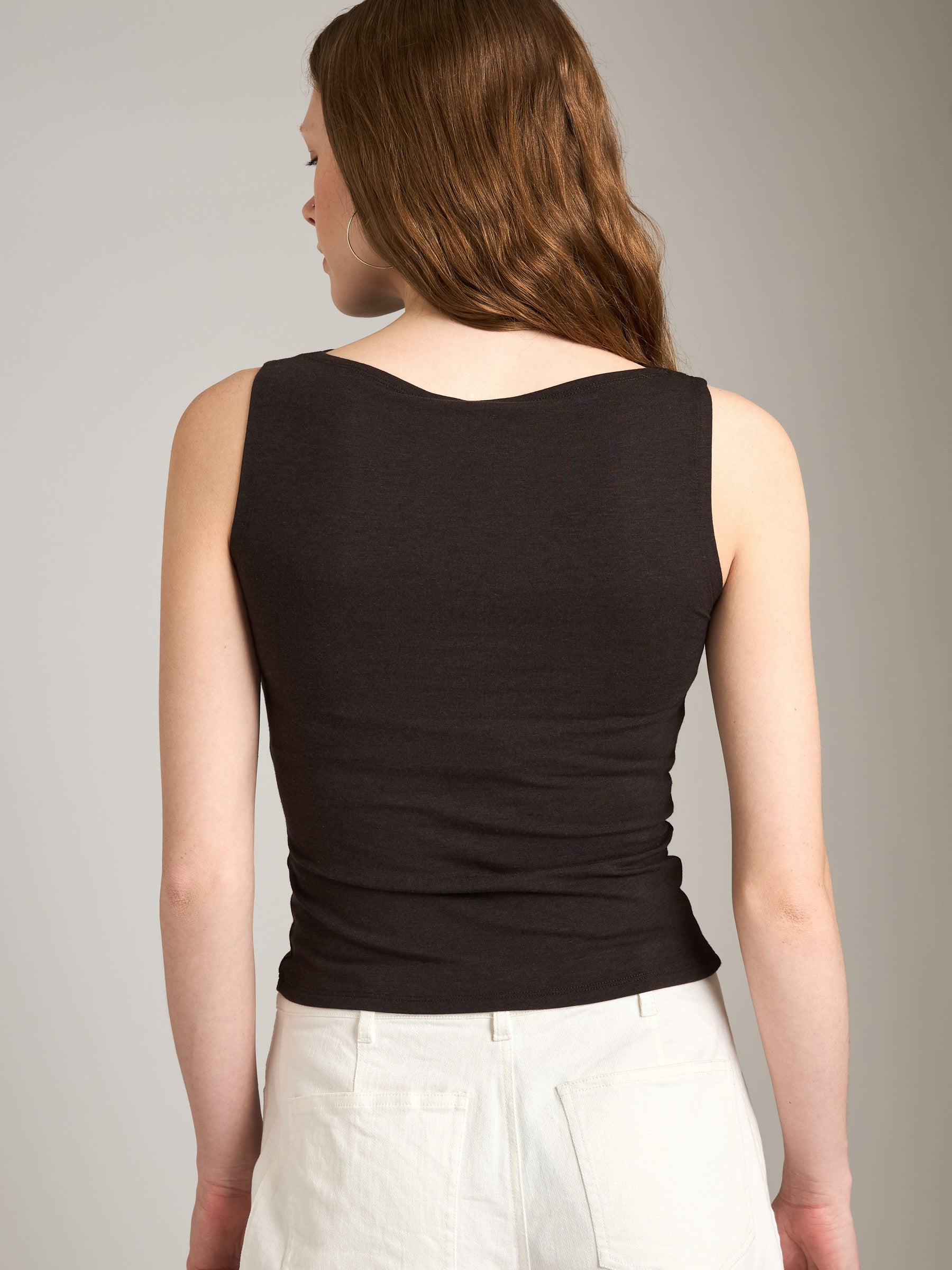 MONK & LOU - Carla Boatneck Shell Top - 