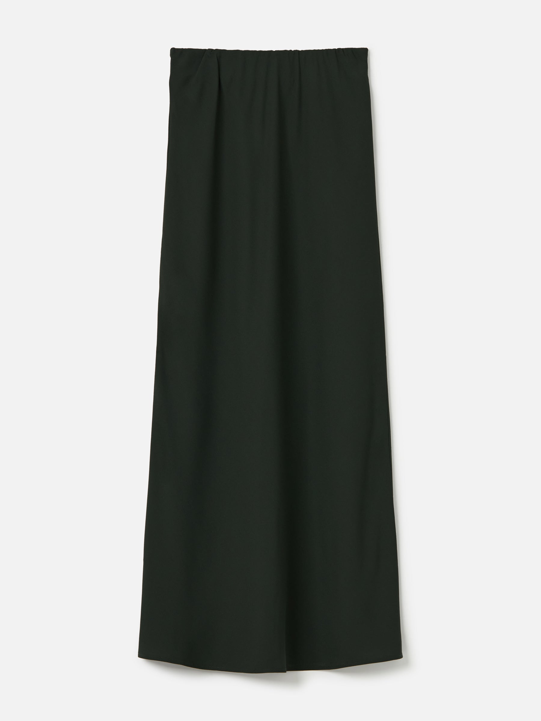 MONK & LOU-Darci Bias Midi Skirt-Deep Green