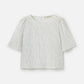 MONK & LOU-Crinkled Dot Adair Blouse-Black Polka Dot