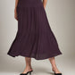 MONK & LOU-Drew Pleated Boho Skirt-White