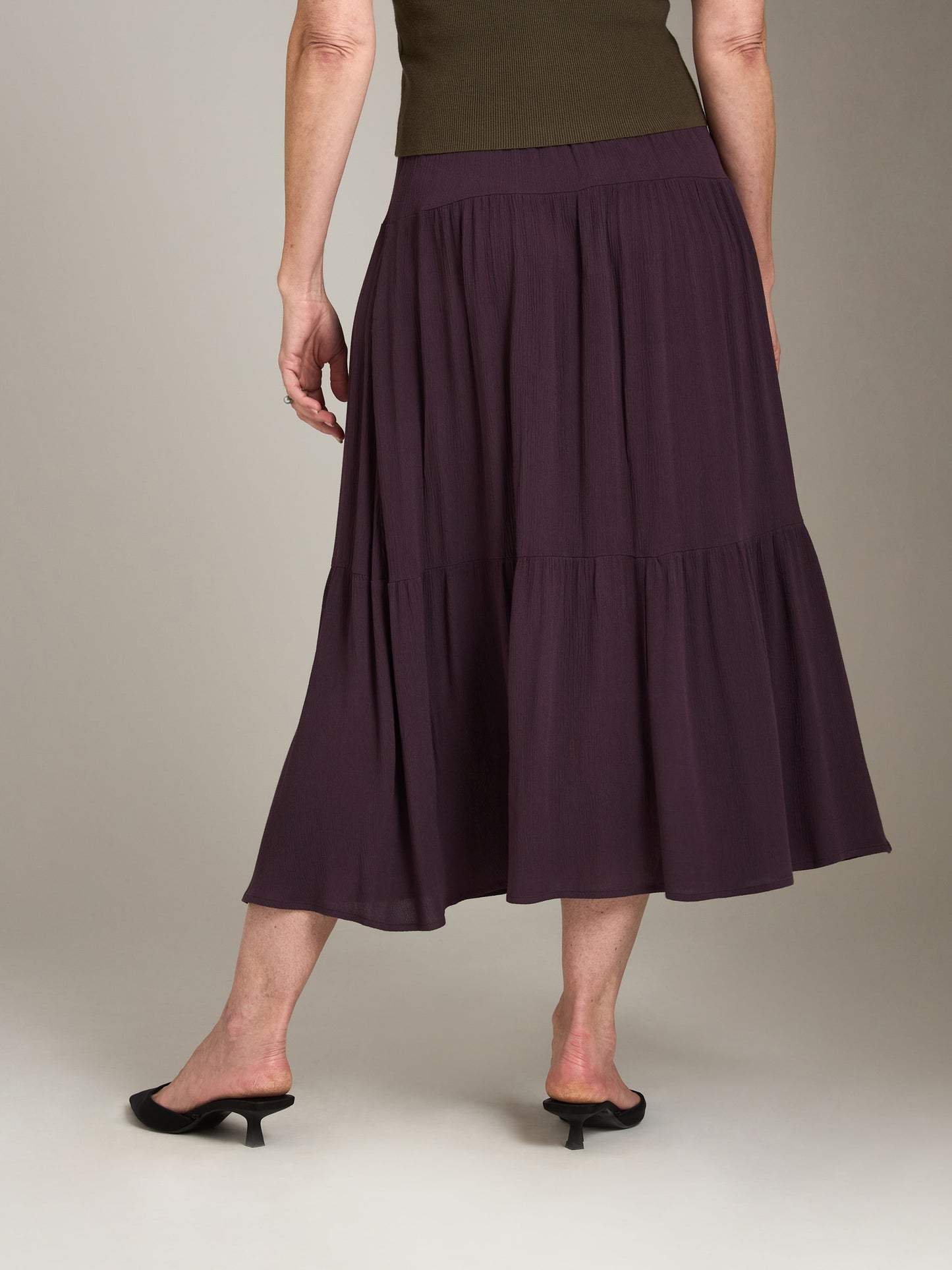 MONK & LOU-Drew Pleated Boho Skirt-White