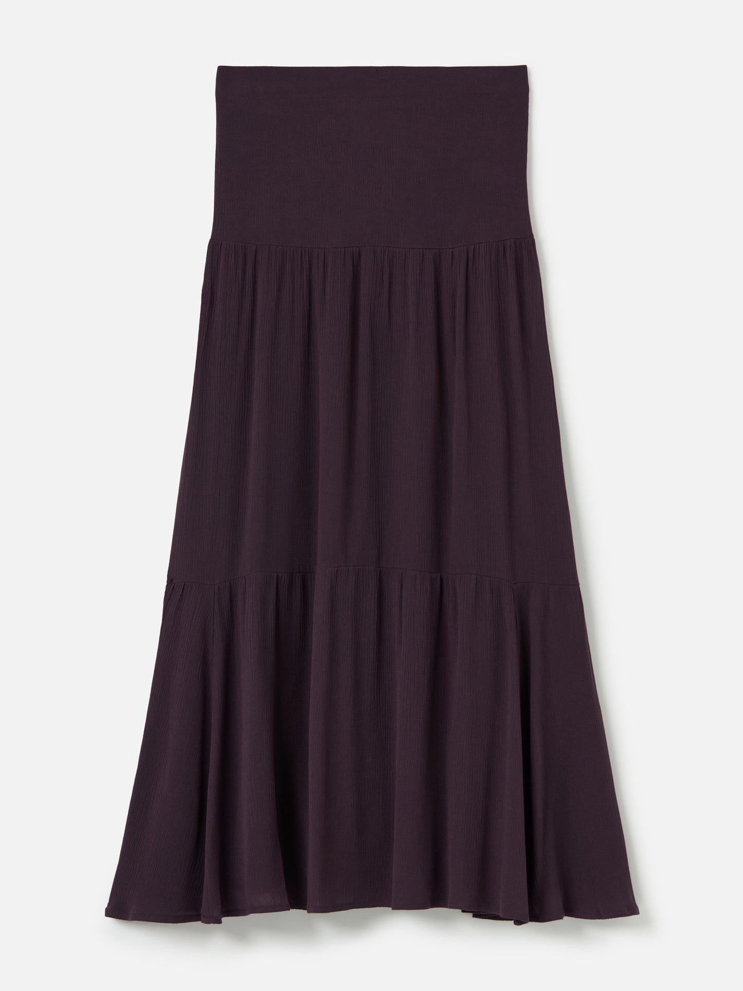 MONK & LOU-Drew Pleated Boho Skirt-White