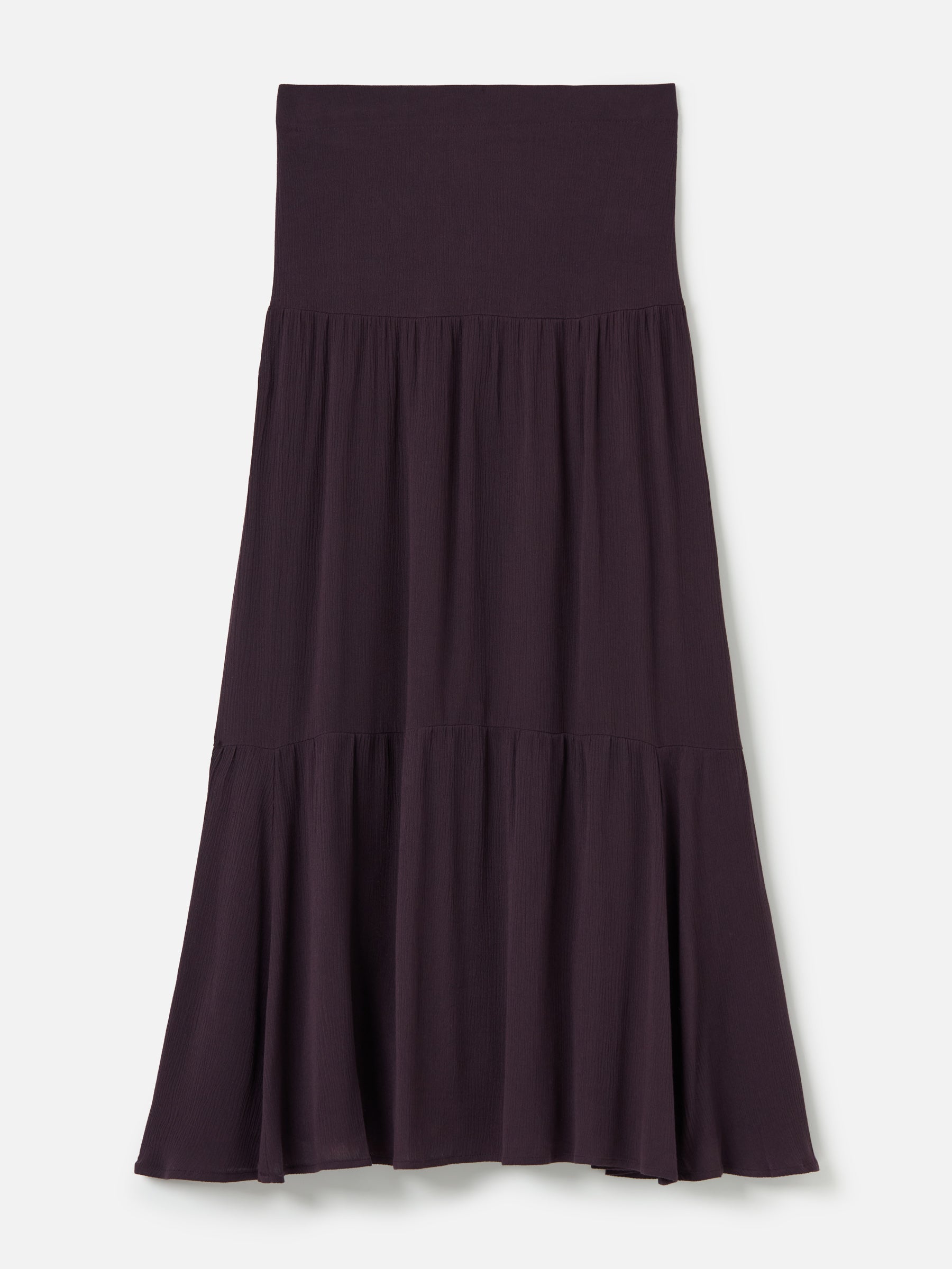 MONK & LOU-Drew Pleated Boho Skirt-White