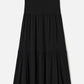 MONK & LOU-Drew Pleated Boho Skirt-White