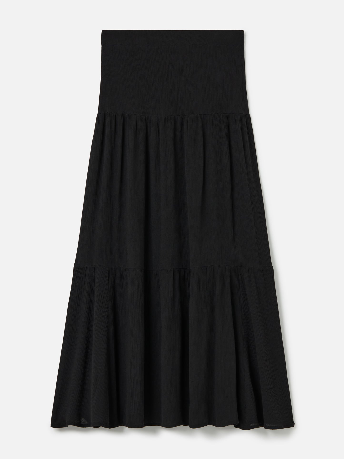 MONK & LOU-Drew Pleated Boho Skirt-White