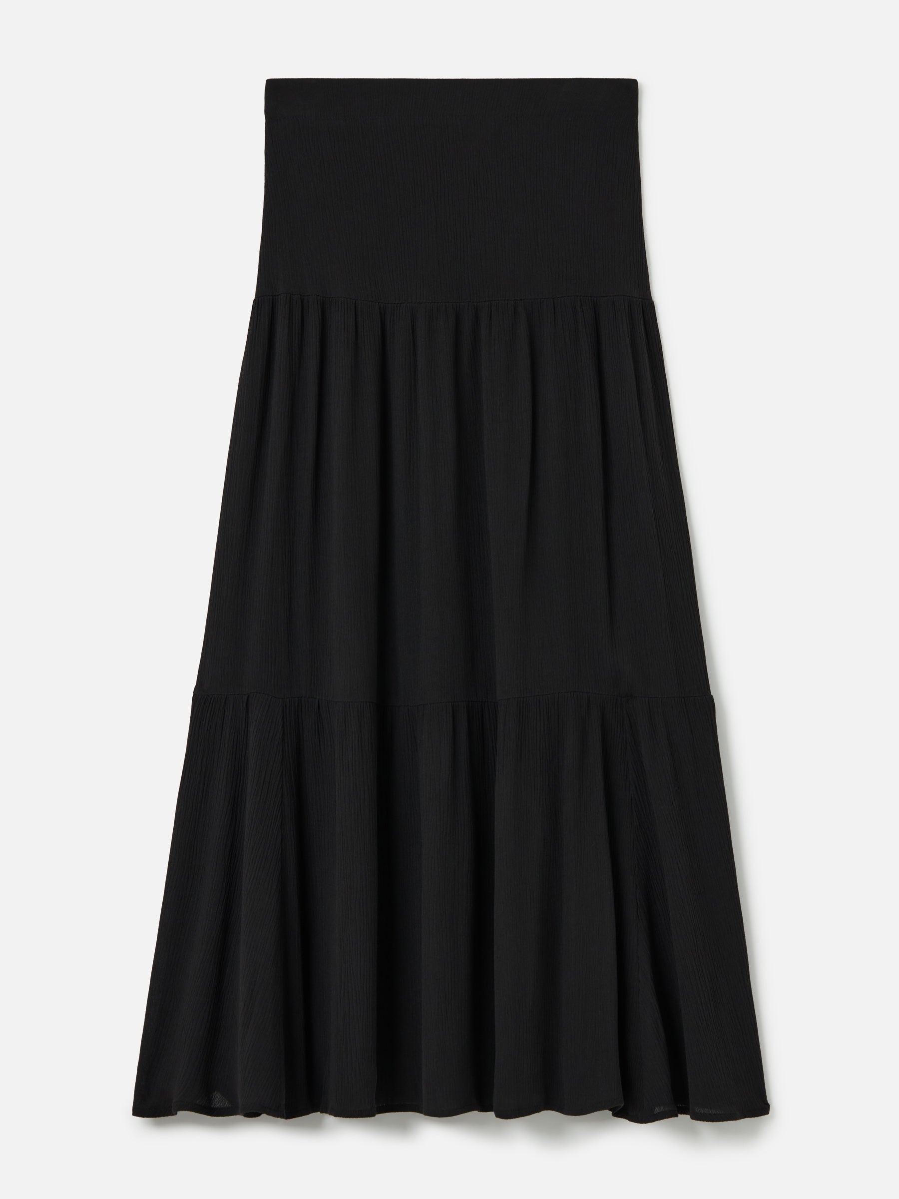 MONK & LOU-Drew Pleated Boho Skirt-White