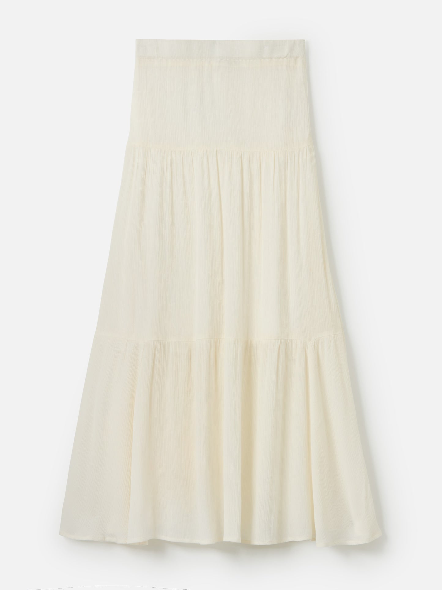 MONK & LOU-Drew Pleated Boho Skirt-White