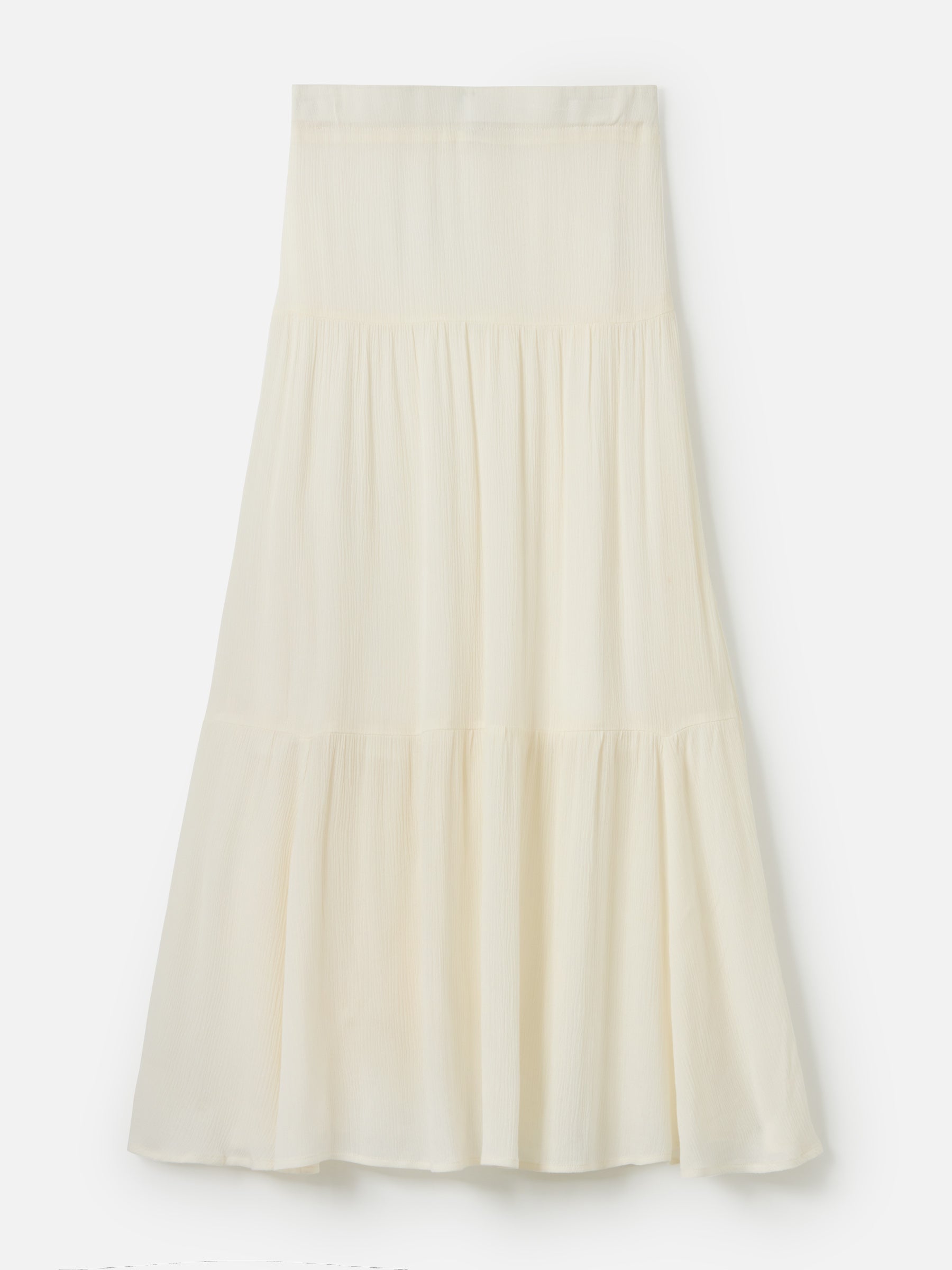 MONK & LOU-Drew Pleated Boho Skirt-White