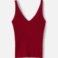 MONK & LOU-Amica Knit Tank-Red Cherry