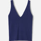 MONK & LOU-Jasmine Knit Tank-Blueberry