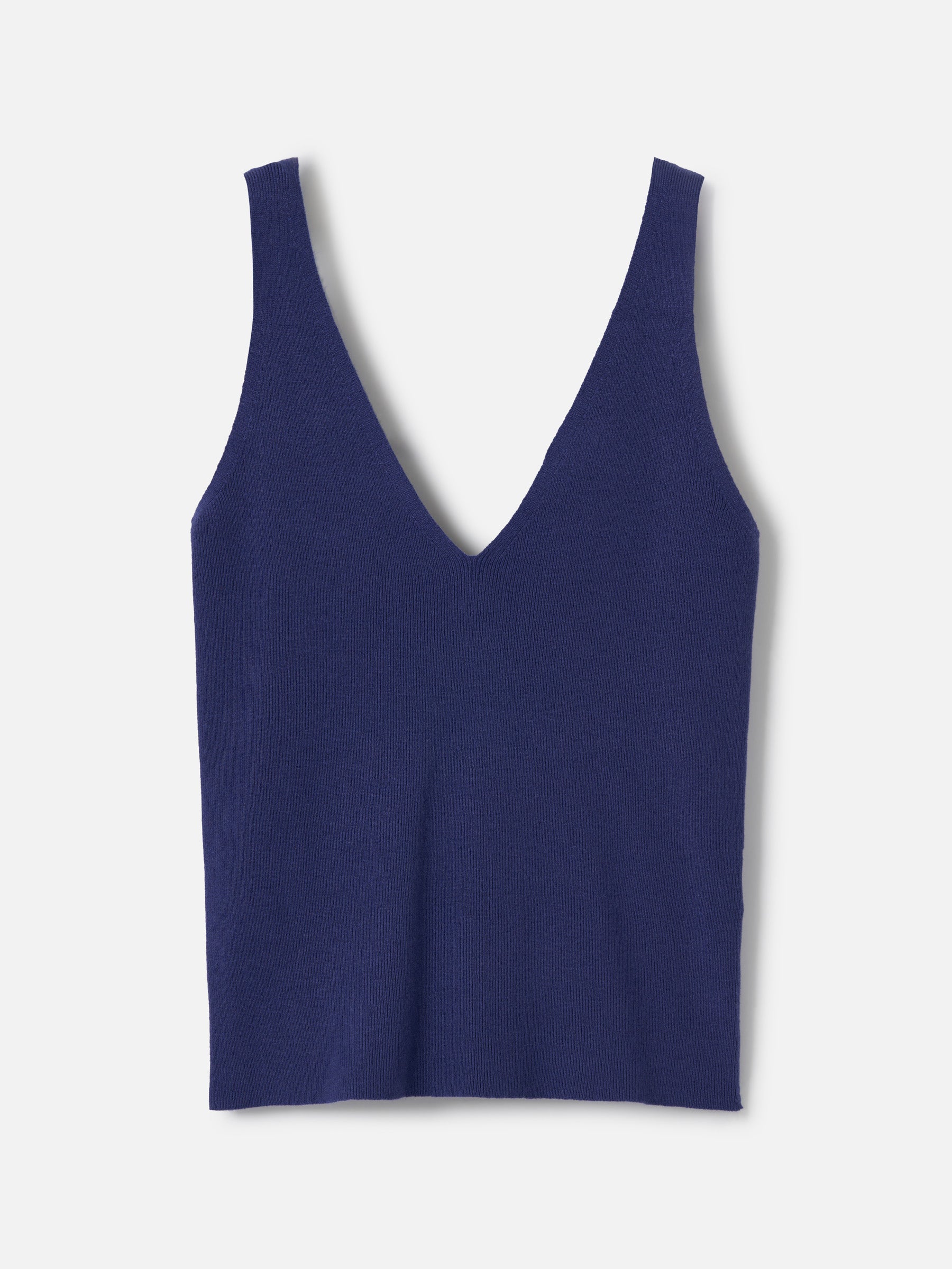 MONK & LOU-Jasmine Knit Tank-Blueberry