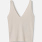 MONK & LOU-Jasmine Knit Tank-Natural Ivory