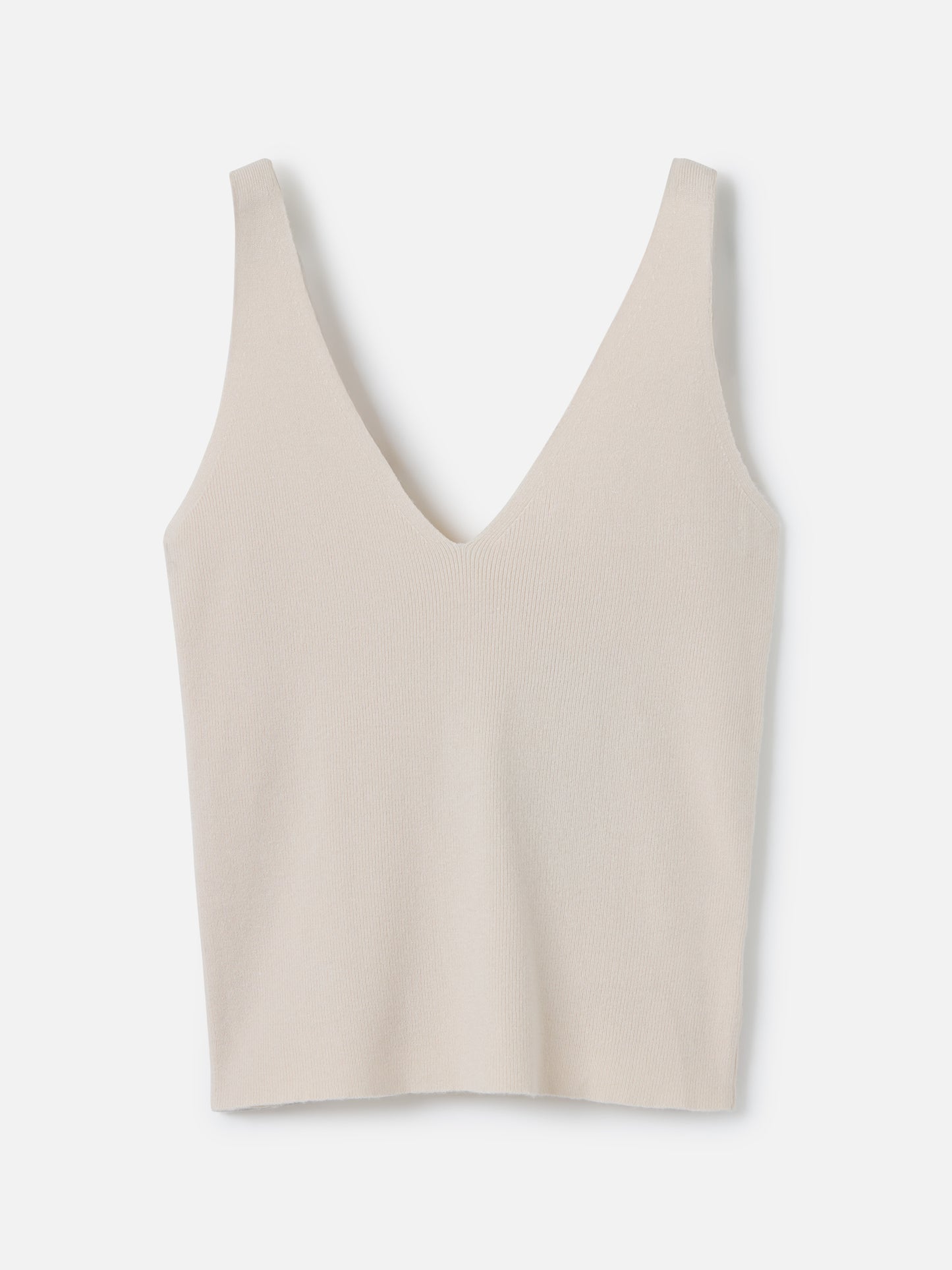MONK & LOU-Jasmine Knit Tank-Natural Ivory