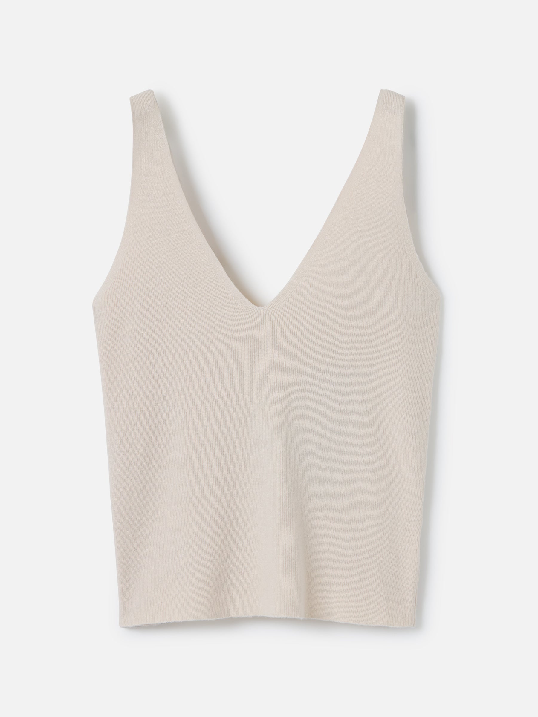 MONK & LOU-Jasmine Knit Tank-Natural Ivory