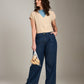 MONK & LOU-Bonita Collar Blouse-Almond