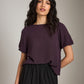 Naya Pleated Bubble Sleeve Top