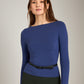 MONK & LOU-Nessa Boatneck Top-Black