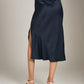 MONK & LOU-Nicola Bias Skirt-Matcha