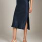 MONK & LOU-Nicola Bias Skirt-Matcha