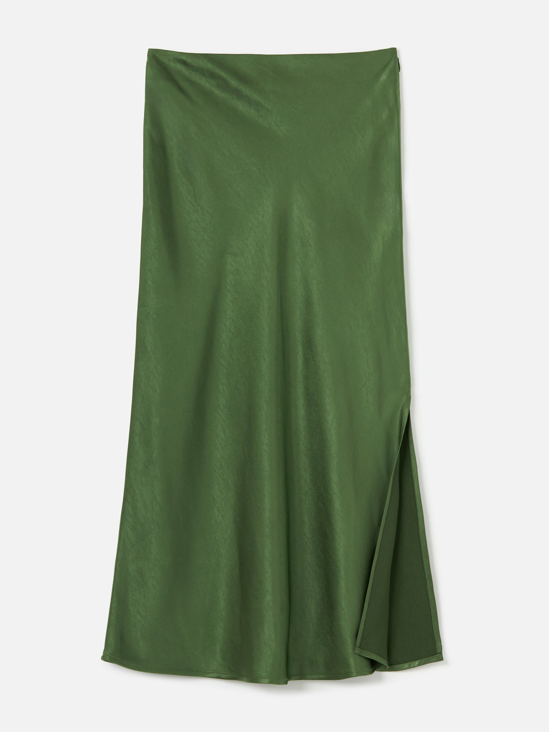 MONK & LOU-Nicola Bias Skirt-Matcha