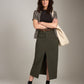 MONK & LOU-Karla Print Relaxed Pocket Blouse-Leopard