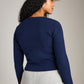 PGD-Ace Crop Button Cardigan-Red Cherry