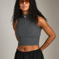 Kelis Zip High Neck Tank