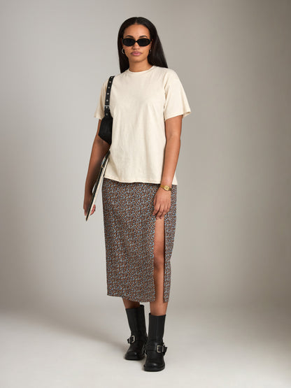 PROPAGANDA - Tilda Floral Column Skirt