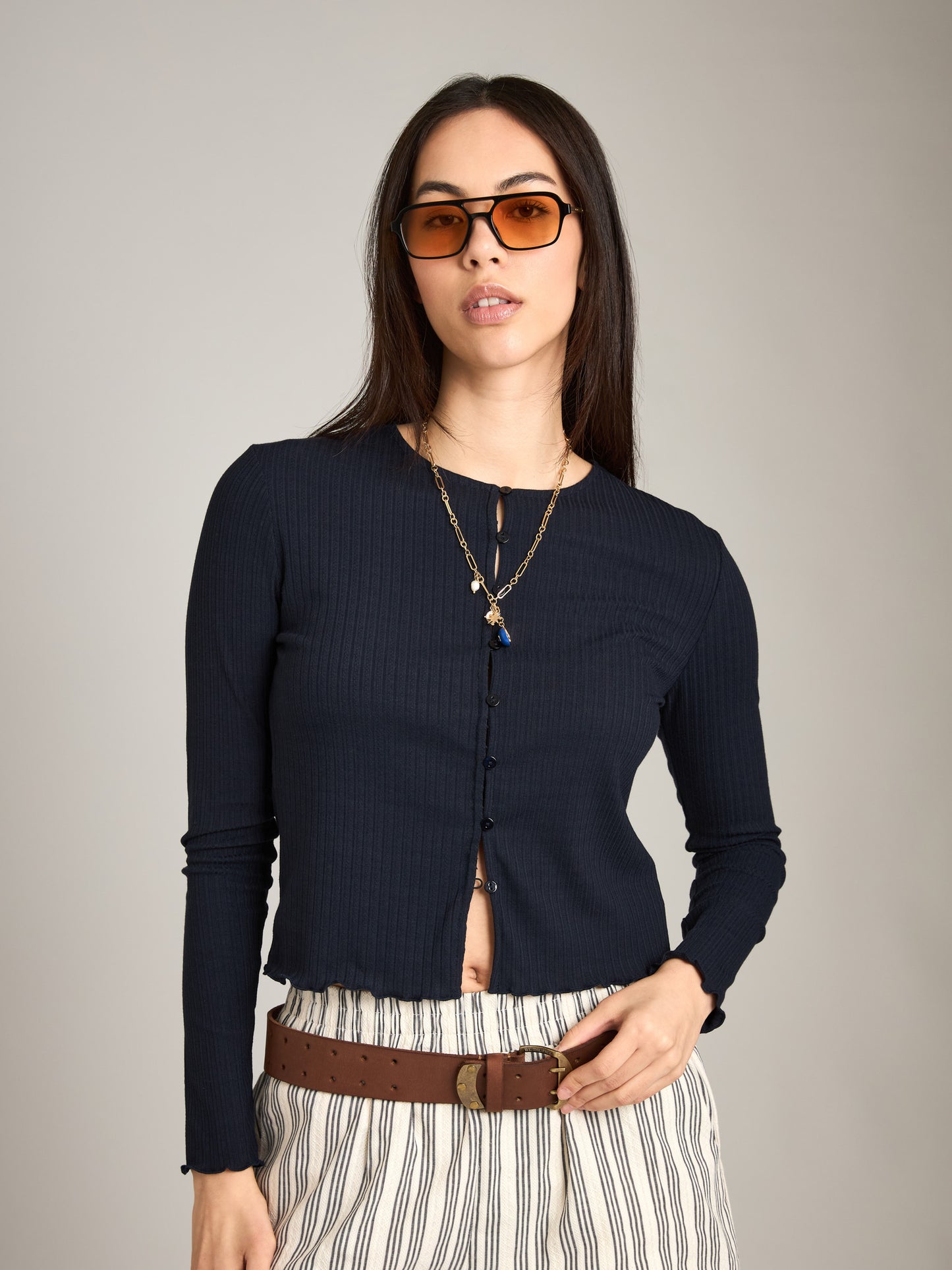 Colette Lettuce Edge Cardigan