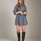 PROPAGANDA-Cosette Shirt Tunic-Sky Blue