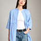 PROPAGANDA-Cosette Shirt Tunic-Sky Blue