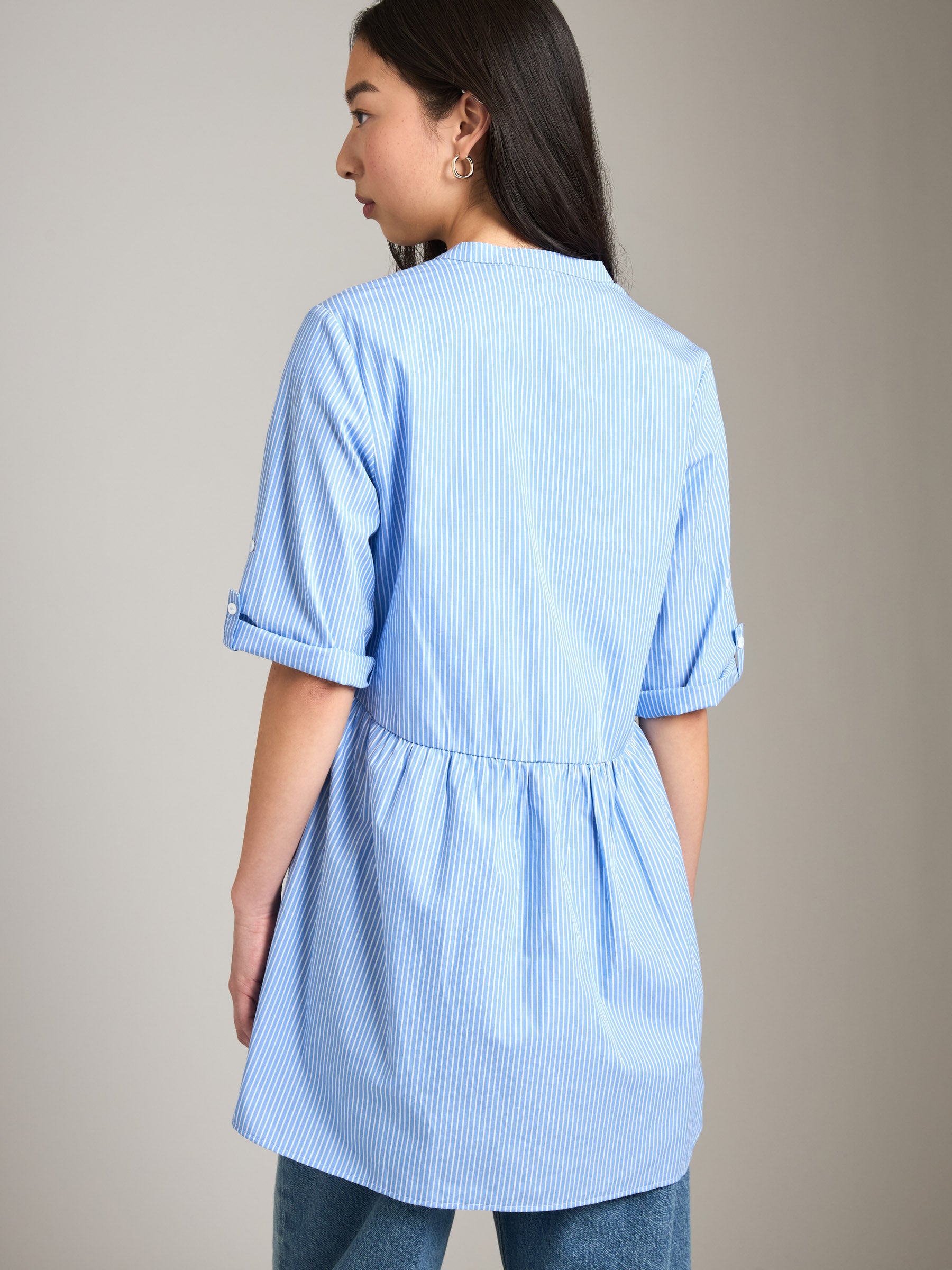 PROPAGANDA-Cosette Shirt Tunic-Sky Blue