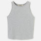PROPAGANDA-Daisy Racerback Tank-Heather Grey