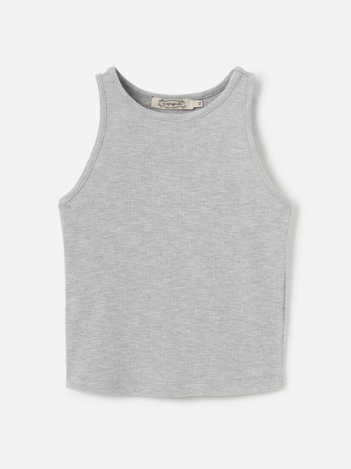 PROPAGANDA-Daisy Racerback Tank-Heather Grey