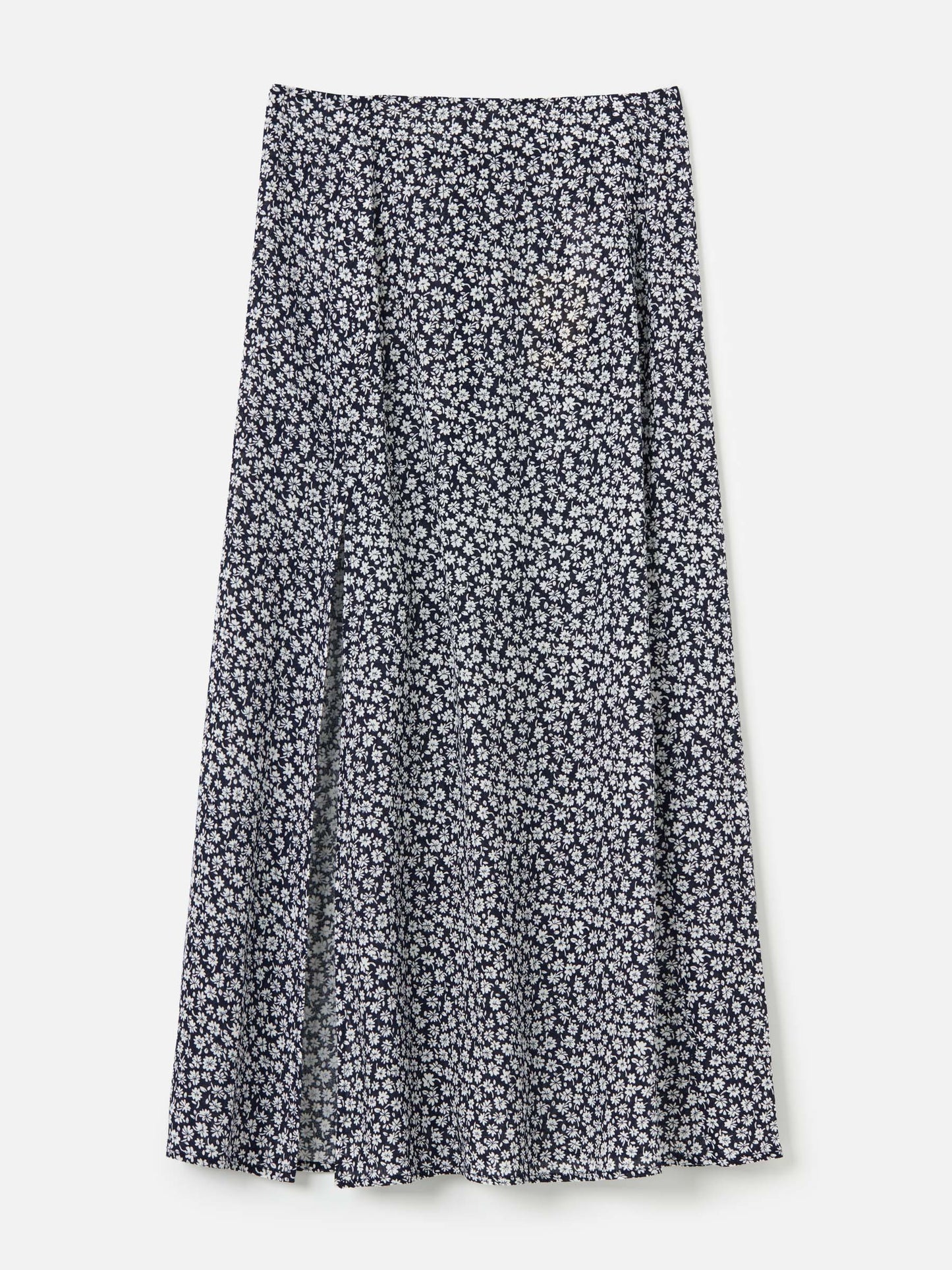 PROPAGANDA-Korane Floral High Slit Skirt-Ink
