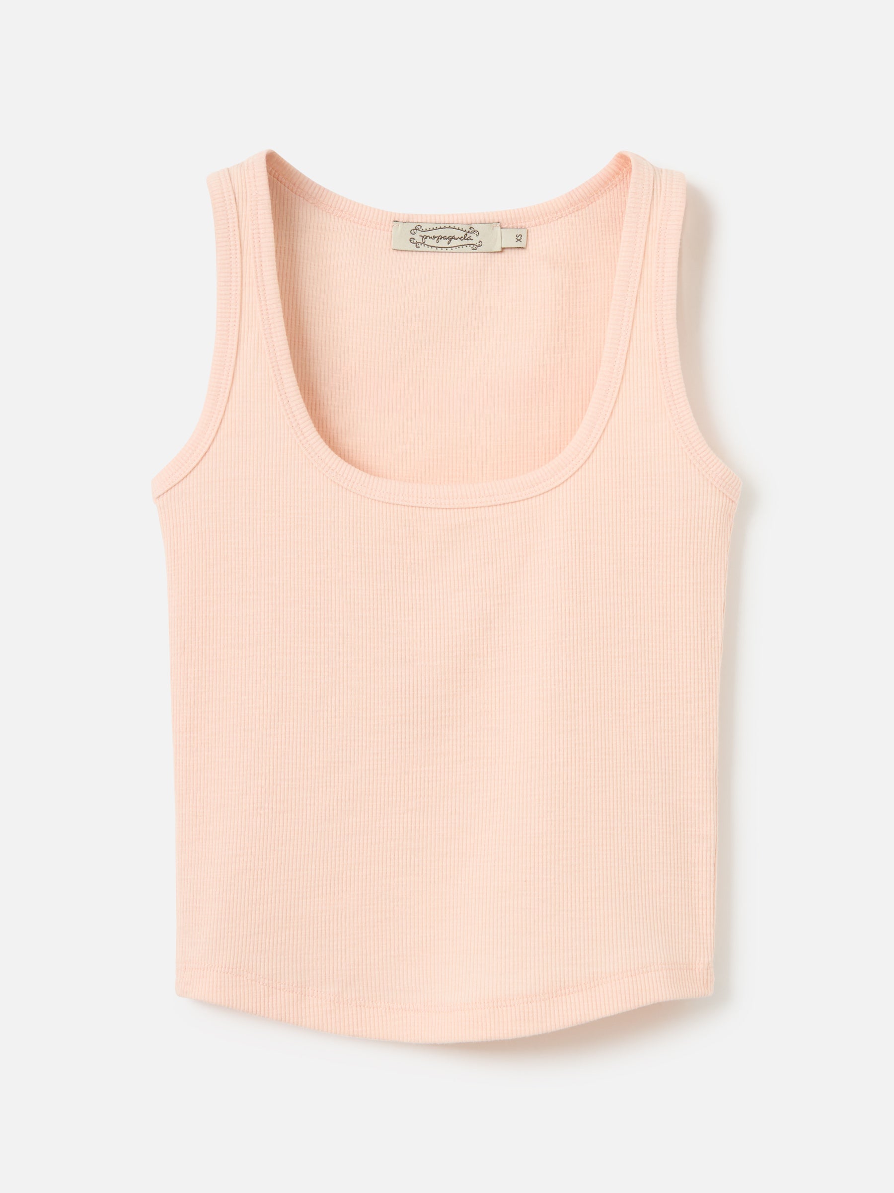 PROPAGANDA-Gerry Square Neck Tank-Ballet Pink